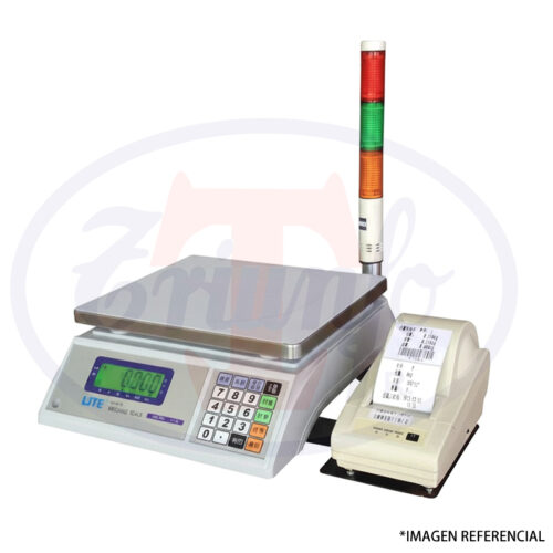 Balanza con impresora y sistema de semaforo 30 Kg. - UTE-30