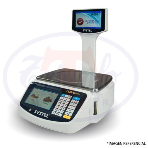 Balanza digital 15 Kilos Pantalla TOUCH con impresora Ticket- CUORANEO-15
